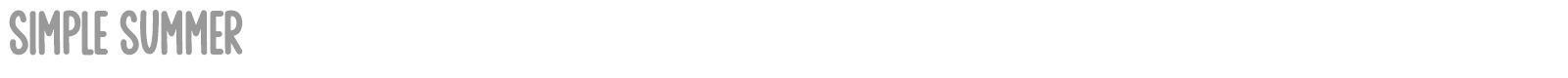 Simple Summer font preview